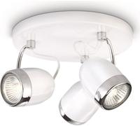 Philips myLiving, foco direccional 564833116, tipo foco, casquillo GU10, 3 bombillas, halógeno, 2800 K, blanco