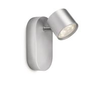 Philips myLiving, foco empotrable/de pared, modelo Star, bombillas no reemplazables, 1 bombilla, LED, 2700 K, 500 lm, aluminio