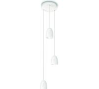 Philips myLiving, lámpara colgante, modelo 409213116, bombillas no reemplazables, 3 bombillas, LED, 2700 K, 220-240 V, color blanco