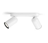 Philips myLiving - Luminaria de dos puntos, GU10, blanca 915005530801