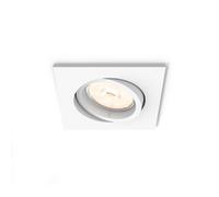 Philips myLiving - Luminaria LED empotrable 9x9 cm, GU10, blanca 915005416801