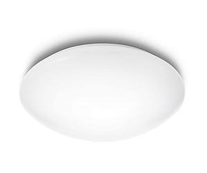 Philips MyLiving SUEDE plafón LED, luz blanca cálida 2700K, 4X9W, blanco