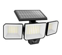Philips - Aplique de pared LED Nysil - Solar 8.7W 5000K 3 luces sensor IP44 negro