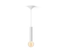Philips Pack: Cable Blanco Para Bombilla De Filamento + Bombilla De Filamento G93 (globo), Color Blanco Cálido A Frío