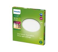 Philips Plafón LED SuperSlim – Exterior IP54 Ø25 cm 15W 2.700K Blanco