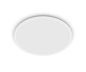 Philips - Plafón Philips SuperSlim, lámpara de techo LED de exterior, color blanco, luz blanca neutra, 15W