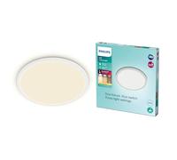 Philips Plafón LED Superslim Ø29,5 cm IP44 2700K regulable 18W blanco