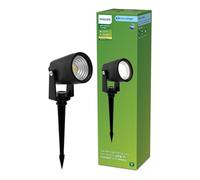 PHILIPS Reuel Outdoor 24 V GardenLink Foco de bajo voltaje para exteriores, 2700 K, 180 lm, negro, paquete de extensiones