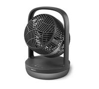Philips Serie 3000 Ventilador de sobremesa oscilante Con tecnología SilentWings. 23 dB. Circula el aire. Inclinación 180°. Temporizador de 12h. Para dormitorio, hogar y oficina. Negro (CX3050/01)