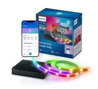 Philips Smart Lighting HDMI Sync Box with TV Backlight, RGBIC LED Strip for 55-65" TV, Sync with Movies, Music, HDMI 2.0, 4K at 60Hz, Connected by WiZ, Requires External Video Source