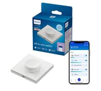 Philips Smart Lighting Interruptor Giratorio Inteligente, Controles Prácticos, Regulación, Botones Personalizables, Batería Recargable, Funciona Sin Wi-Fi, Connected by WiZ, 1 Ud