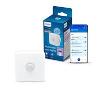 Philips Smart Lighting Sensor de Movimiento para Luz, Fácil Instalación, Inalámbrico, Se Instala en Cualquier Lugar, Fiable, Automatizaciones, Connected by WiZ, Pilas Incluidas, 1 unidad