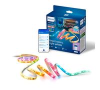 Philips Smart Lighting Tira de Luces LED RGBICWW,10 m, Tipo-C, Gradientes Multicolor, Luz Blanca Ajustable, Iluminación Ambiente, Connected By WiZ, Alexa, Google Home, Apple Home, 1 ud