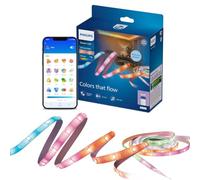 Philips Smart Lighting Tira Luces LED RGBIC, 20 m, Tipo C, Efectos de Iluminación Dinámicos Multicolor, Recortable, Fácil de Instalar, Conexión Wi-Fi, Connected by WiZ, Google Home, Alexa, Apple Home