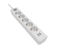 Philips spn3052wa/10 - regleta de 5 enchufes schuko, enchufe múltiple