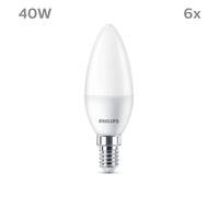 Philips vela LED E14 4,9W 470m 2.700K mate 6 ud EC:EPREL:1131449