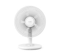 PHILIPS Ventilador de mesa compacto serie 1000 - potente y silencioso 35 dB(A), Caudal de aire de 2.000 m³/h, 3 ajustes de velocidad, rotación 80° e inclinación 30°, blanco (CX1030/00)