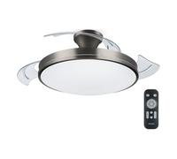 Philips Ventilador de techo Atlas Níquel con luz LED y mando a distancia