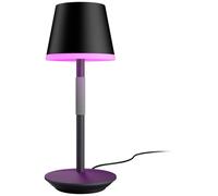 Philips White and Color Ambiance, lámpara de mesa portátil Hue Belle, compatible Bluetooth, negra, funciona con Alexa, Google Assistant y Apple Homekit - Nuevo