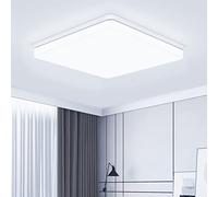 Philonext Plafón LED Techo 48W, Lámpara de Techo Cuadrada Luz blanca fria 6500K, 5000LM Plafones para cocina, dormitorio, balcón, pasillo, comedor