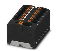 Phoenix Contact Bloque de distribución de 13 pines, 14 AWG, 17,5 A/450 V, 2,5 mm², poliamida, IP20, paquete de 20 unidades