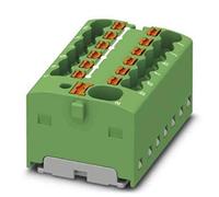 Phoenix Contact Bloque de distribución de 13 pines, 14 AWG, 17,5 A/450 V, 2,5 mm², poliamida, IP20, paquete de 20 unidades