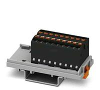 Phoenix Contact Bloque de distribución de 18 pines, 14 AWG, 17,5 A/500 V, 2,5 mm², poliamida, IP20, paquete de 20 unidades
