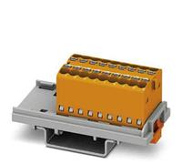 Phoenix Contact Bloque de distribución de 18 pines, 14 AWG, 17,5 A/500 V, 2,5 mm², poliamida, IP20, paquete de 20 unidades