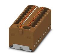 Phoenix Contact Bloque de distribución de 19 pines, 14 AWG, 17,5 A/450 V, 2,5 mm², poliamida, IP20, paquete de 20 unidades