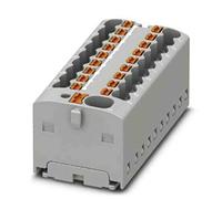Phoenix Contact Bloque de distribución de 19 pines, 14 AWG, 17,5 A/450 V, 2,5 mm², poliamida, IP20, paquete de 20 unidades
