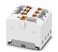 Phoenix Contact Bloque de distribución de 7 pines, 14 AWG, 17,5 A/450 V, 2,5 mm², poliamida, IP20, paquete de 20 unidades