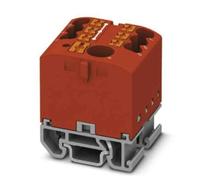 PHOENIX CONTACT Bloque de distribución PTFIX 6/6X2,5-NS15A RD, bloque de distribución horizontal y alimentación integrada, 690 V, 24 A, número de conexiones, sección transversal 0,14 mm²-4 mm²