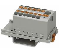 Phoenix Contact CONTACT PTFIX 6/12X2,5-NS35 GY Bloque de distribución vertical con alimentación integrada, 690 V, 24 A, número de puertos 13, sección transversal 0,14 mm²-4 mm², gris
