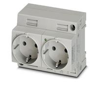 Phoenix Contact Enchufe Doble Con Indicador LED Serie CF (Enchufe Europeo) - 0804036