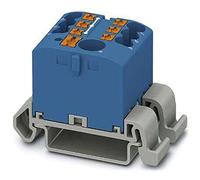 PHOENIX CONTACT PTFIX 6/6X2,5-NS35A BU - Bloque de distribución horizontal y alimentación integrada, 690 V, 24 A, número de conexiones, sección transversal 0,14 mm²
