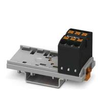 PHOENIX CONTACT PTFIX 6X2,5-NS35 BK - Bloque de distribución vertical 690 V 24 A, número de conectores 6, sección transversal 0,14 mm²-4 mm², AWG: 26-12, ancho 28,6 mm, negro, 10 unidades
