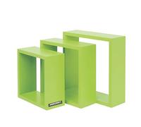phoenix group AG Juego de 3 estantes de Madera, Color Verde