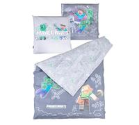 phoenix group AG Minecraft - Ropa de Cama Reversible con Cremallera, Transpirable, 2 diseños, de algodón