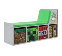 phoenix group MINECRAFT - Banco de lectura, con cojín y espacio de almacenamiento
