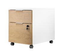 Phoenix technologies Cajonera Artisan blanco y madera natural