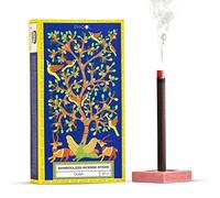 PHOOL Luxury Incense Varillas de incienso sin bambú, varillas de incienso Oudh Dhoop para Pooja, meditación y Aarti, Agarbatti natural, sin humo, sin químicos, soporte para dhoop gratis, ecológico