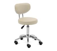 Physa ASCONA - Taburete con respaldo (150 kg, 46-60 cm), color beige oscuro