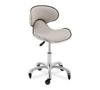 Physa Taburete con Ruedas Asiento De Trabajo Physa Bochum Gray (con Apoyo Lumbar, Altura: 470-590 mm, Giratorio 360°)