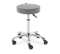 Physa Worcester - Taburete enrollable (53-71 cm, altura regulable, color gris oscuro)