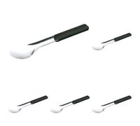 Piazza 040601 - Servidor para helados, color negro, 30 cm de longitud (Paquete de 5)