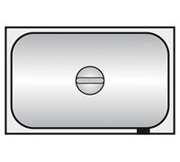 Piazza 222313 GN 1/3 - Tapa de acero inoxidable con escurridor
