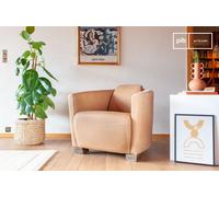 PIB Sillón de cuero camel Red Baron