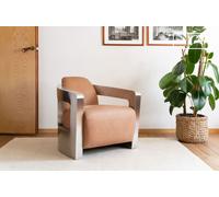 PIB Sillón de cuero estilo aviador color camel Panavia