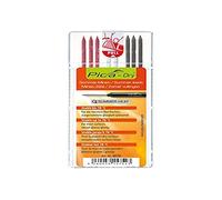 Pica Marker Minas de repuesto 4070/SB 2B Dry para altas temperaturas Estuche 8 (gris/rojo/blanco)