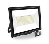 PICAA Focos LED Exterior 1 Pcs, 200W IP66 Impermeable Foco Proyector LED con Sensor de Movimiento, 6000K Blanco Frío Floodlight para Casa, Garaje, Patio, Terraza, Campo